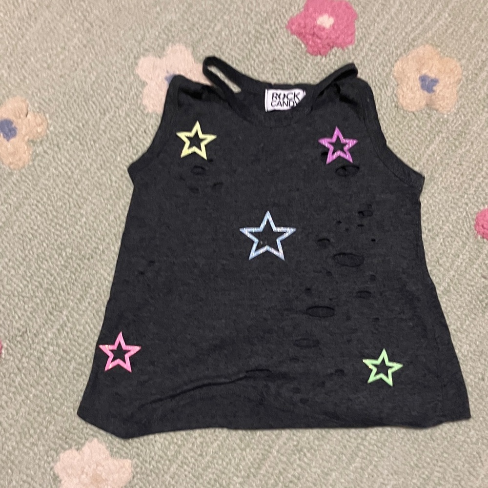 Rock & Candy Kids Tank Top with Colorful Stars